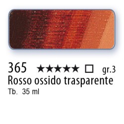 365 - Schmincke Olio Mussini rosso ossido trasparente