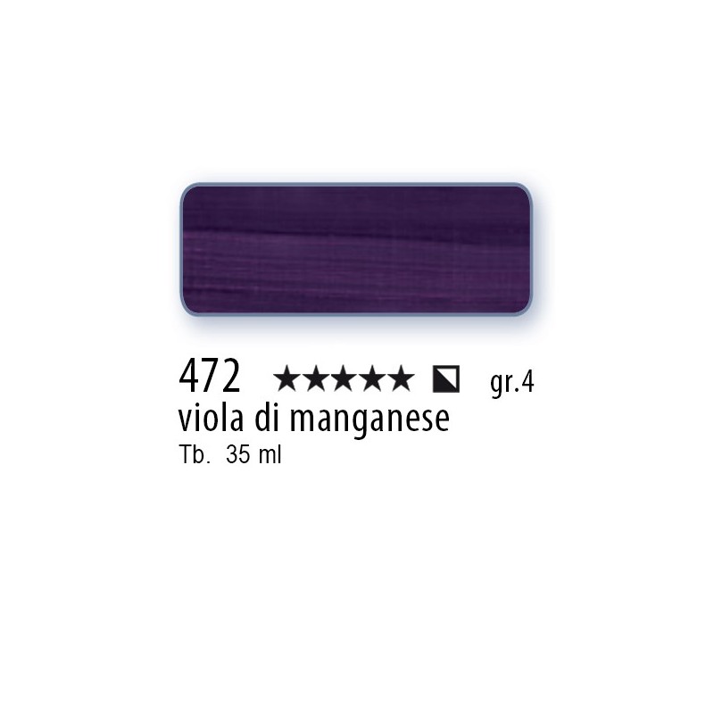 472 - Schmincke Olio Mussini viola di manganese
