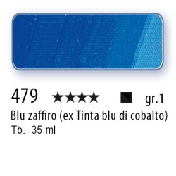 479 - Schmincke Olio Mussini blu zaffiro (ex tinta blu di cobalto)