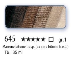 645 - Mussini marrone bitume trasp. (ex nero bitume trasp.)