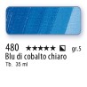 480 - Schmincke Olio Mussini blu di cobalto chiaro