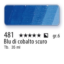 481 - Schmincke Olio Mussini blu di cobalto scuro