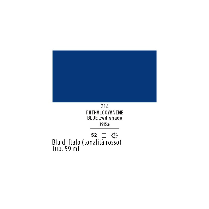314 - Liquitex Heavy Body Blu di ftalo (tonalita rosso)