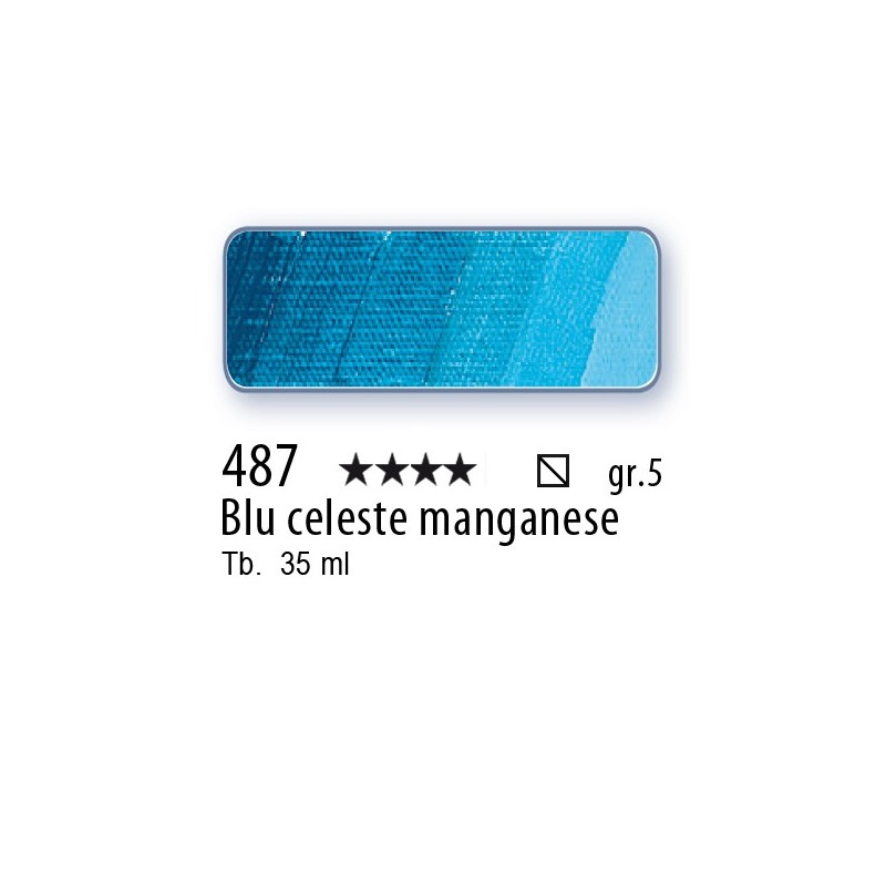 487 - Schmincke Olio Mussini blu celeste manganese