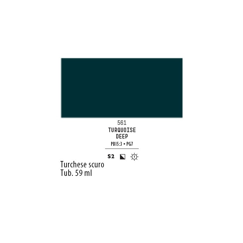 561 - Liquitex Heavy Body Turchese scuro