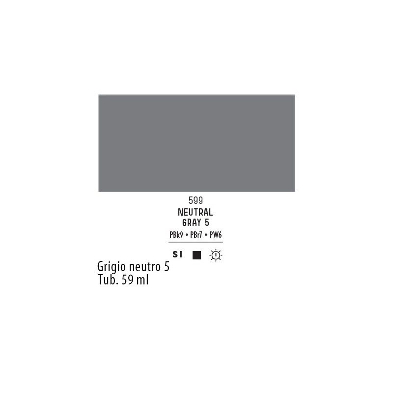 599 - Liquitex Heavy Body Grigio neutro n.5