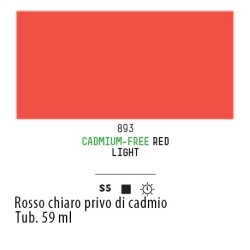 893 - Liquitex Heavy Body Rosso chiaro privo di cadmio