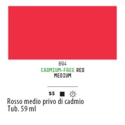 894 - Liquitex Heavy Body Rosso medio privo di cadmio