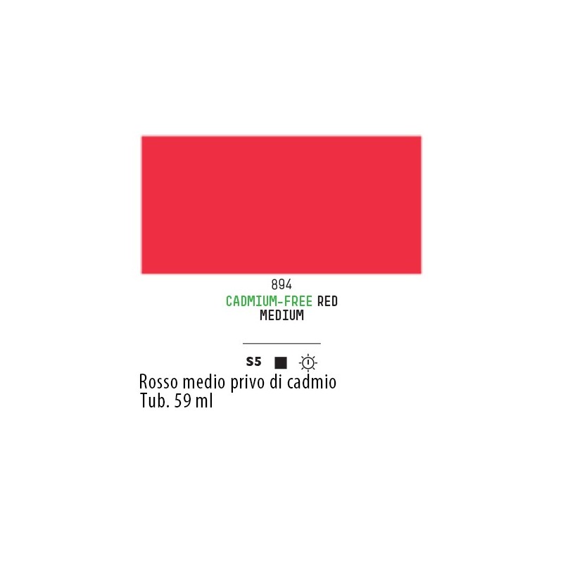 894 - Liquitex Heavy Body Rosso medio privo di cadmio