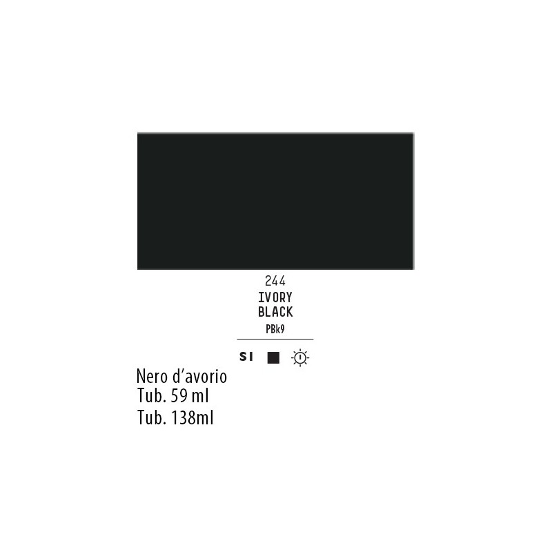 244 - Liquitex Heavy Body Nero d'avorio