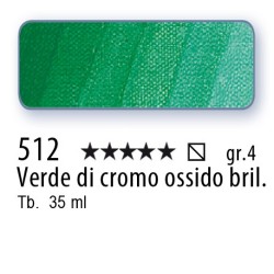 512 - Schmincke Olio Mussini verde di cromo ossido brill.
