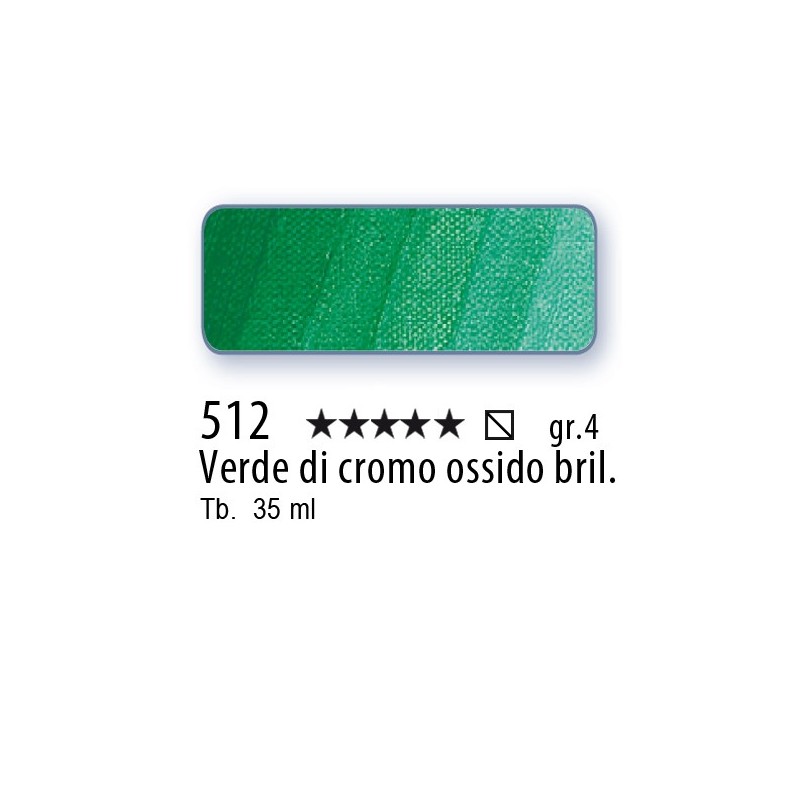 512 - Schmincke Olio Mussini verde di cromo ossido brill.