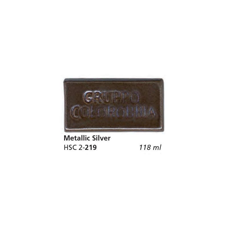 219 - Colorobbia Smalto Metallic silver