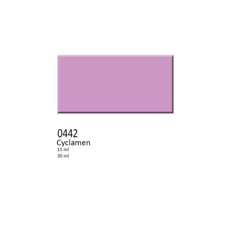 442 -  Colorobbia colore Sottocristallina Cyclamen