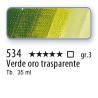 534 - Schmincke Olio Mussini verde oro trasparente