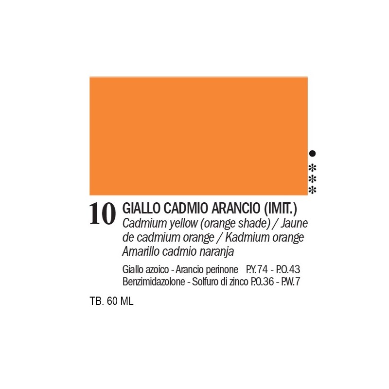 10 - Ferrario Oil Master Giallo cadmio arancio imit.