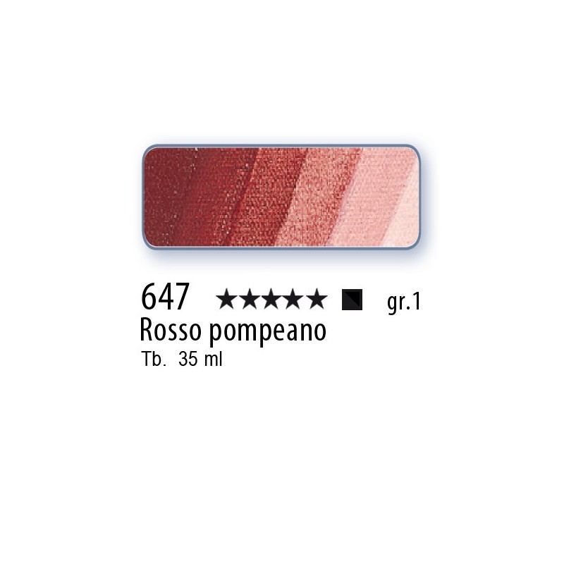 647 - Schmincke Olio Mussini rosso pompeano
