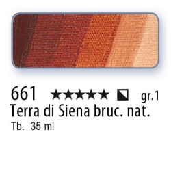 661 - Schmincke Olio Mussini terra di Siena bruciata nat.