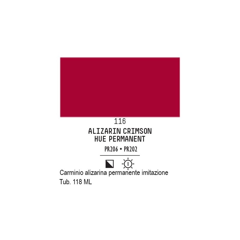 116 - Liquitex Basics acrilico alizarina carminio permanente imit