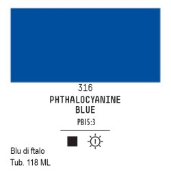316 - Liquitex Basics acrilico blu di ftalo (tonalita verde)