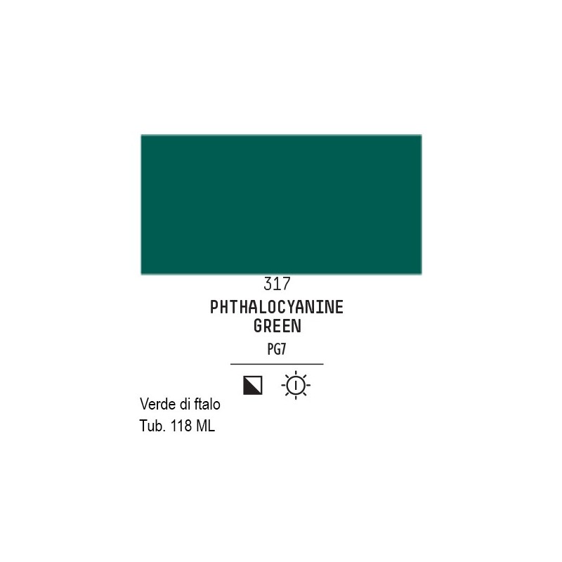 317 - Liquitex Basics acrilico verde di ftalo (tonalita verde)