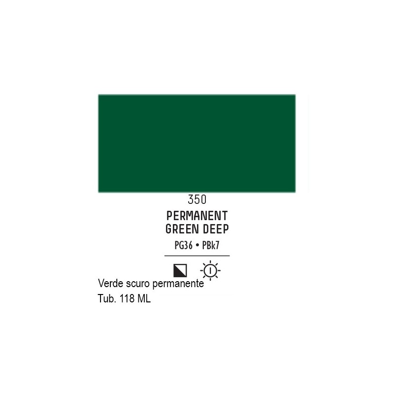 350 - Liquitex Basics acrilico verde scuro permanente