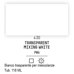 430 - Liquitex Basics acrilico bianco trasparente per mescolanze