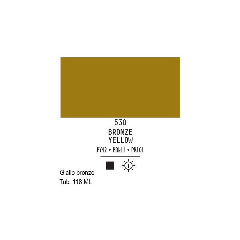 530 - Liquitex Basics acrilico giallo bronzo
