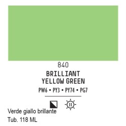 840 - Liquitex Basics acrilico verde giallo brillante