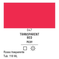 047 - Liquitex Basics acrilico rosso trasparente