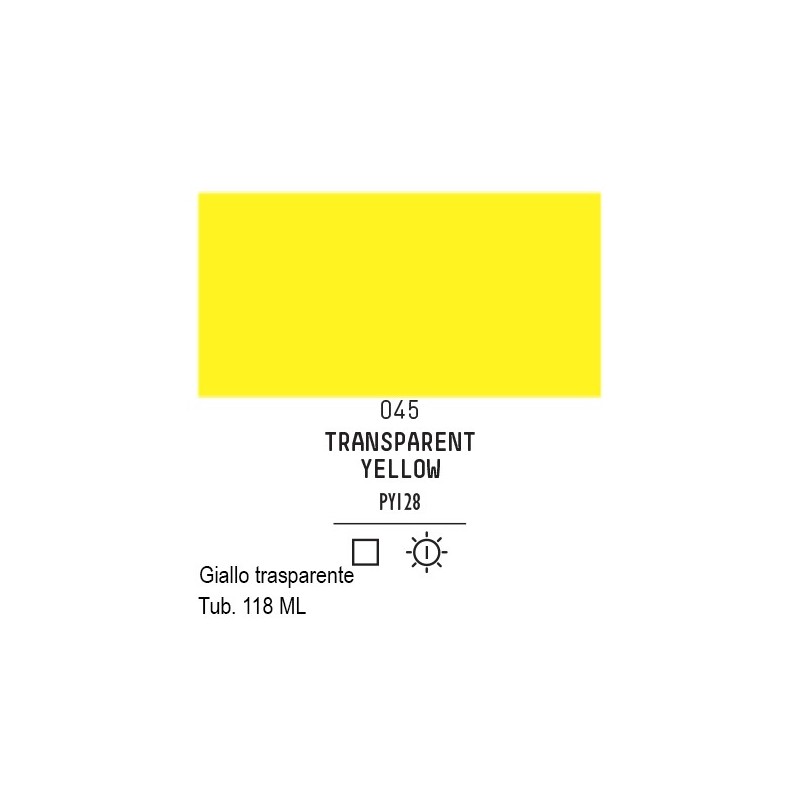 045 - Liquitex Basics acrilico giallo trasparente