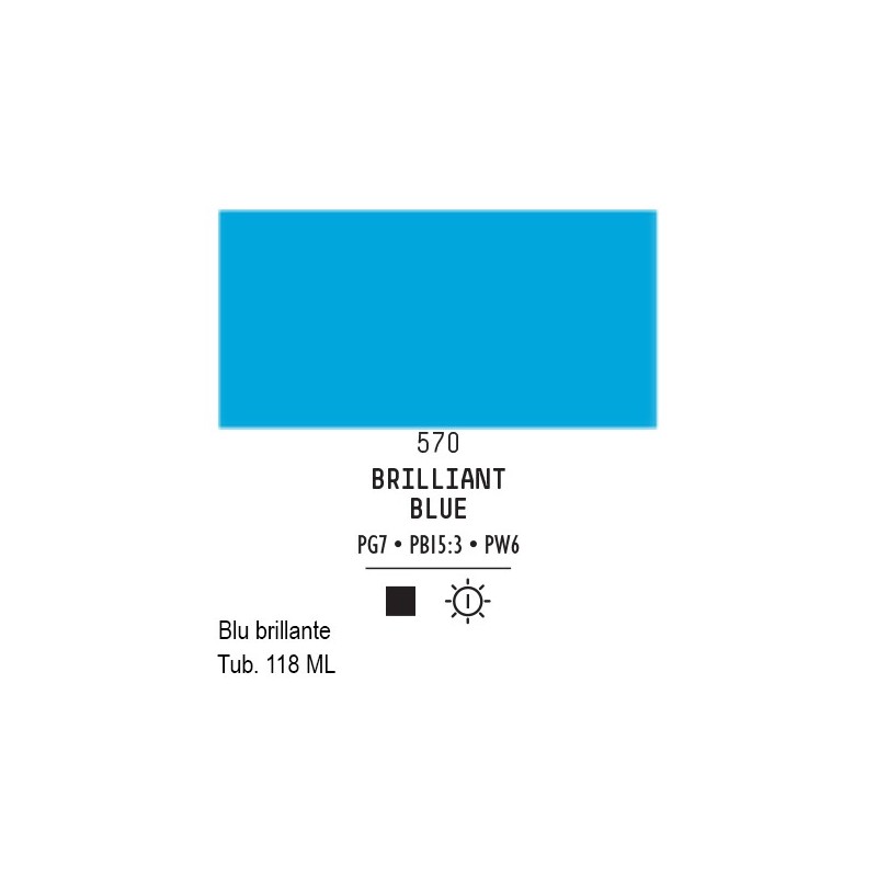570 - Liquitex Basics acrilico blu brillante