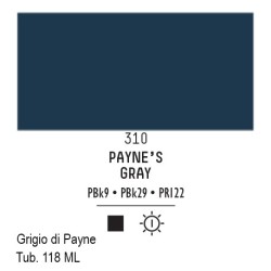 310 - Liquitex Basics acrilico grigio di payne