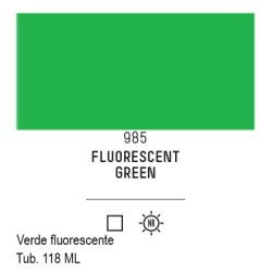 985 - Liquitex Basics acrilico verde fluorescente