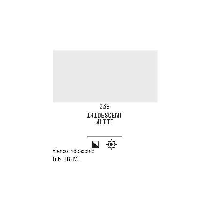 238 - Liquitex Basics acrilico bianco iridescente