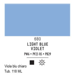 680 - Liquitex Basics acrilico viola blu chiaro