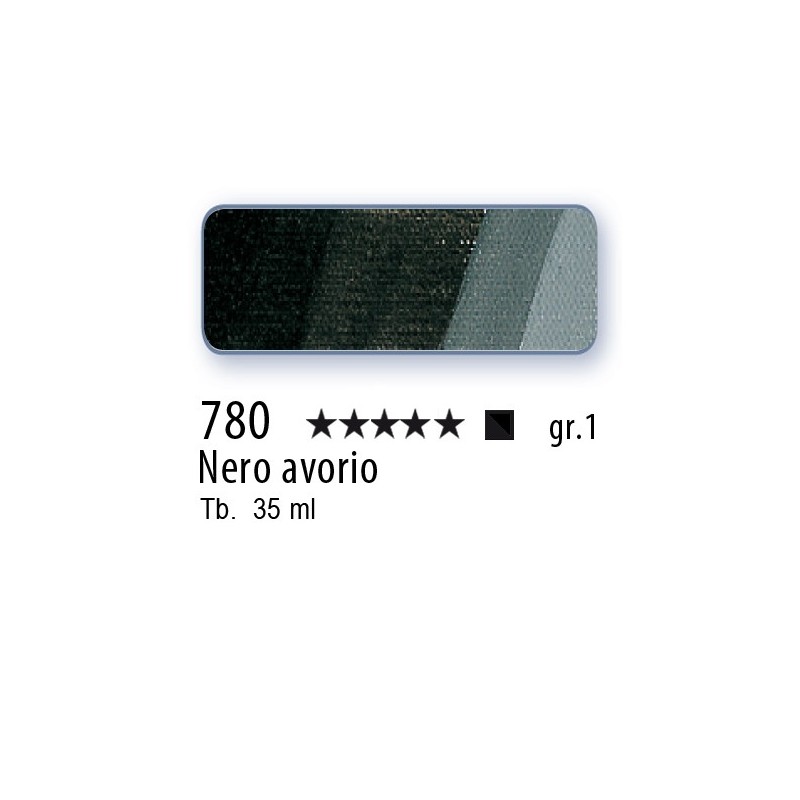 780 - Schmincke Olio Mussini nero avorio