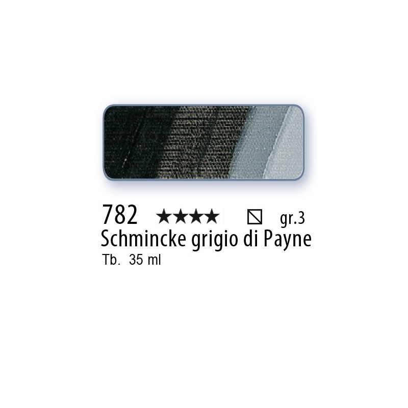 782 - Schmincke Olio Mussini Schmincke grigio di Payne