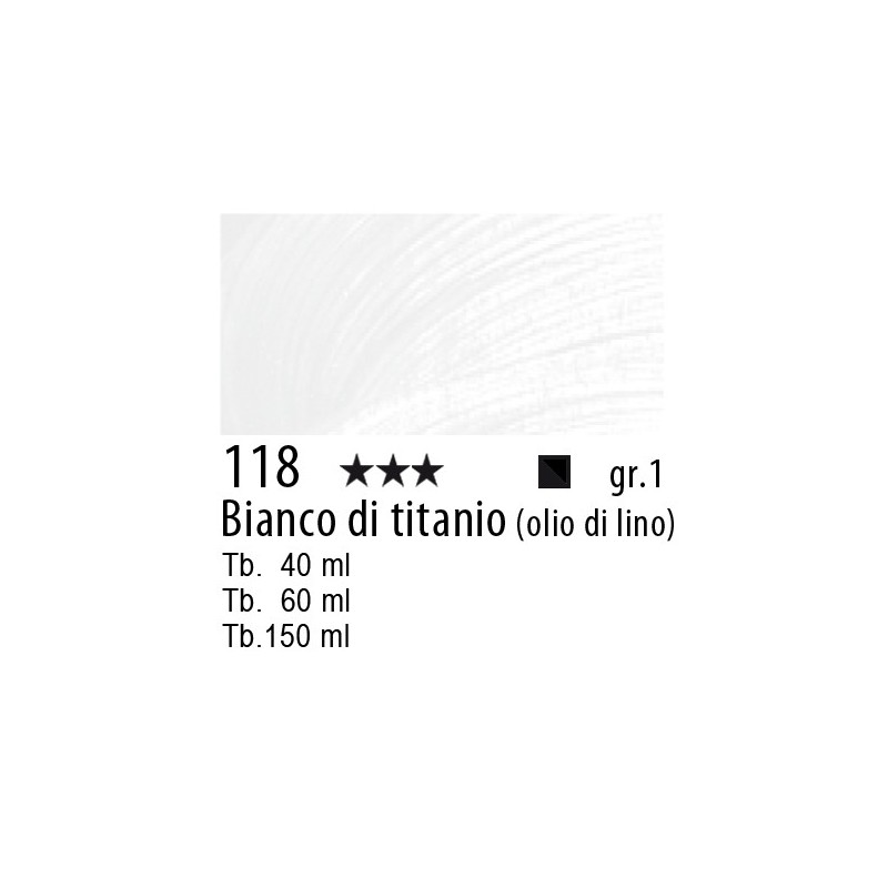 118 - Talens Olio Rembrandt Bianco di titanio (olio di lino)