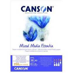 Canson Mixed Media Essential blocco da 30 FG.A3 29,7X42 CM. da 250 GR./MQ.