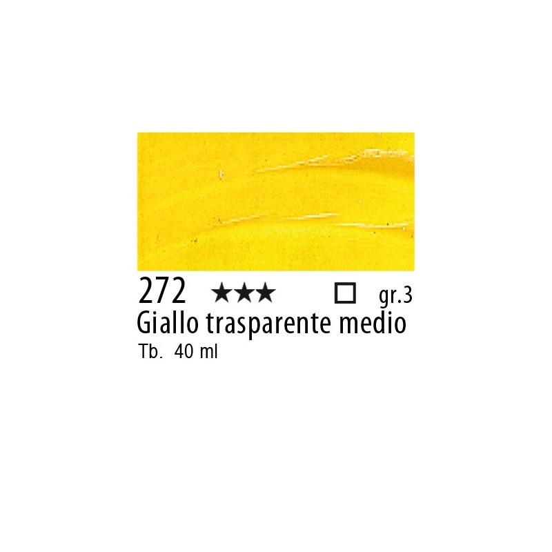 272 - Talens Olio Rembrandt Giallo trasparente medio