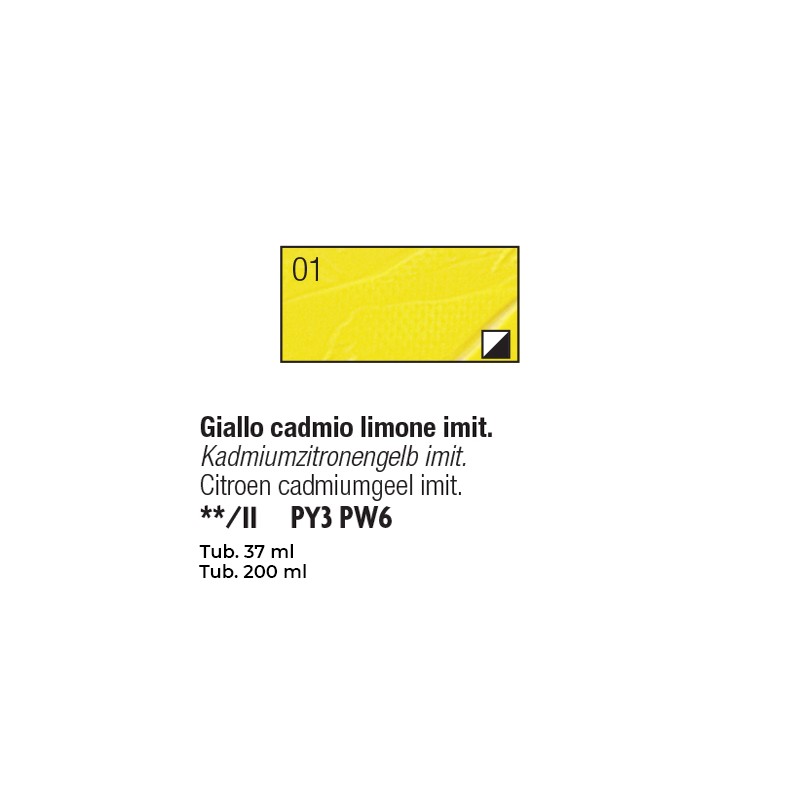 01 - Pebeo Olio Studio XL giallo cadmio limone imit.