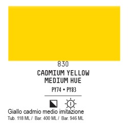 830 - Liquitex Basics acrilico giallo di cadmio medio imit.