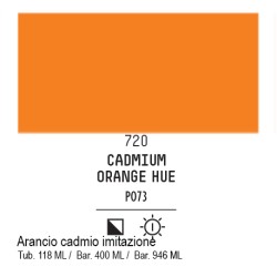 720 - Liquitex Basics acrilico arancio di cadmio imit