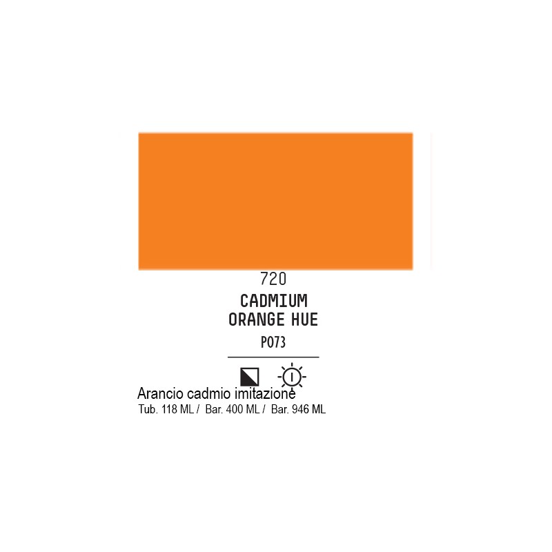 720 - Liquitex Basics acrilico arancio di cadmio imit
