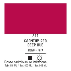 311 - Liquitex Basics acrilico rosso cadmio scuro imit