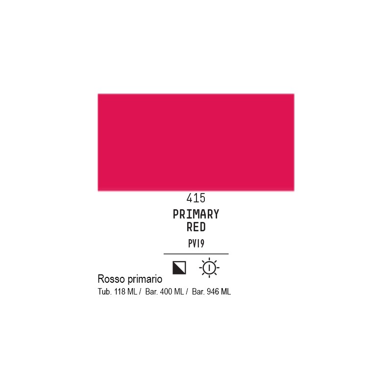 415 - Liquitex Basics acrilico rosso primario