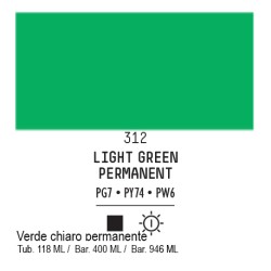 312 - Liquitex Basics acrilico verde chiaro permanente