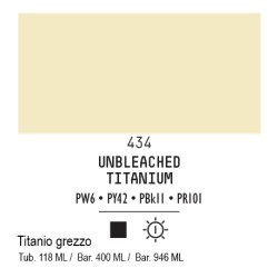 434 - Liquitex Basics acrilico titanio grezzo