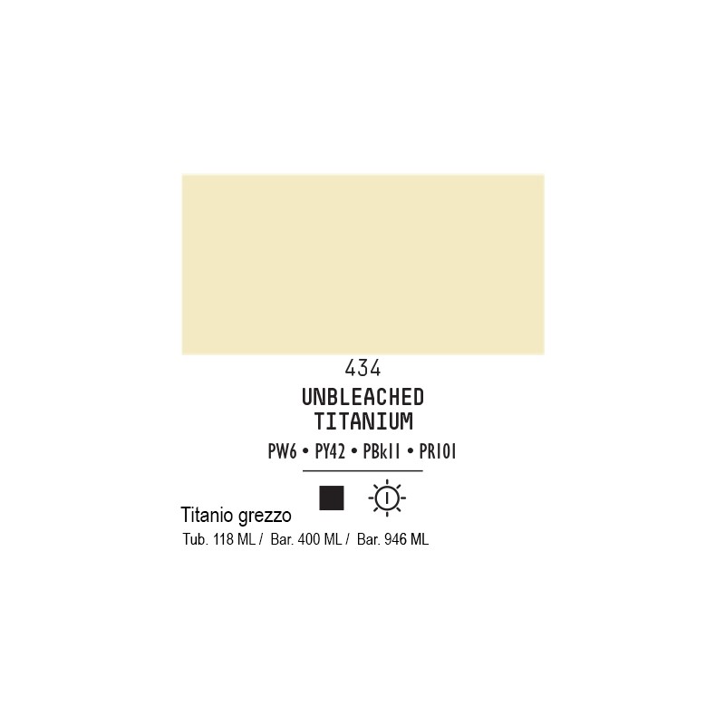 434 - Liquitex Basics acrilico titanio grezzo